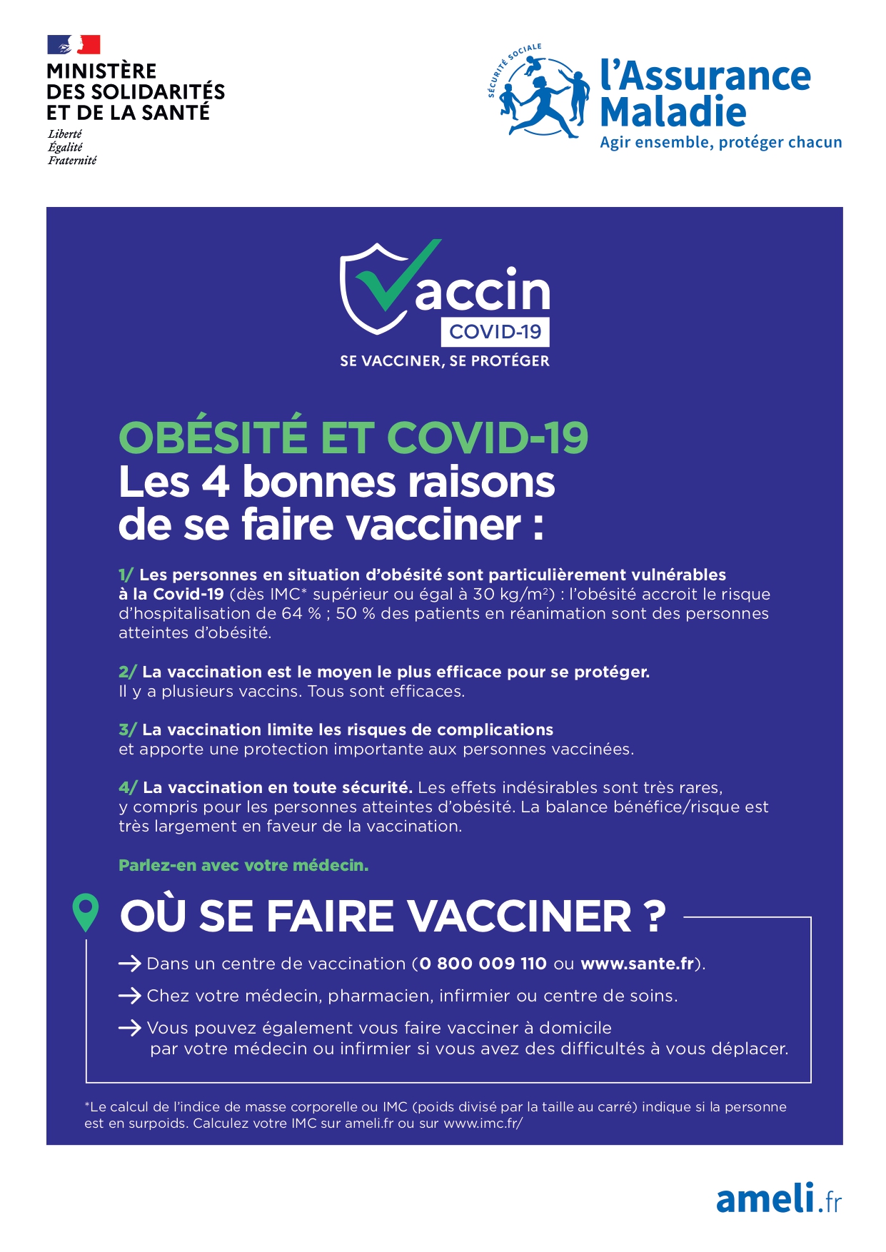 affiche vaccin obésité